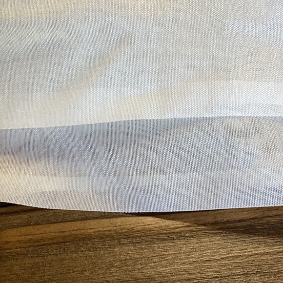 FINAL SALE PRICE Huge Sheer Cream Panel 58” x 106” - Picture 2 of 3